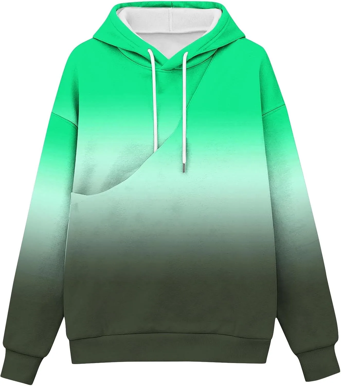 Толстовка с капюшоном-переноской для питомца, Long Sleeve, Fleece, Gradient Print, Unisex, с карманом-кенгуру — фото 3