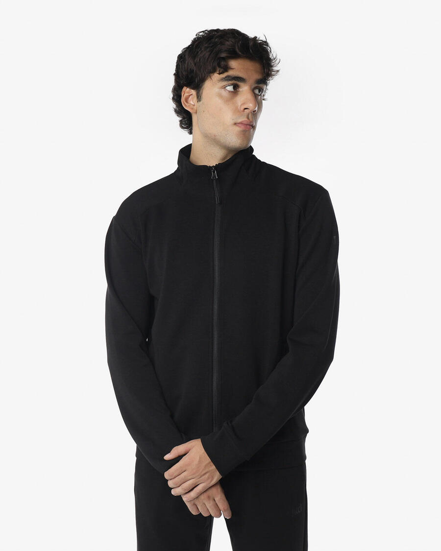 

JAKED Черная синтетическая фитнес-толстовка для мужчин