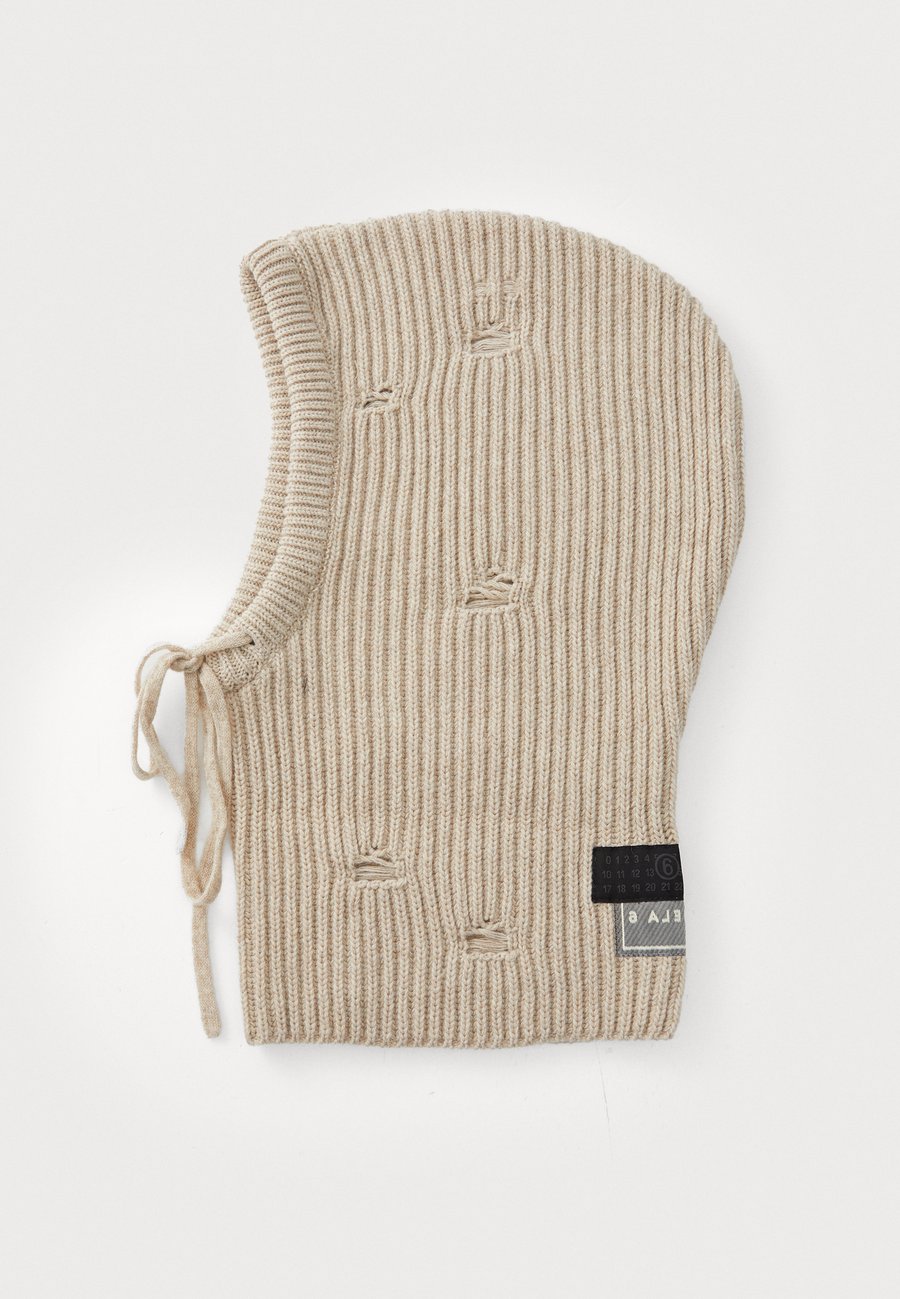 

Шапка MM6 Maison Margiela BEANIE UNISEX, Beige Melange/Beige