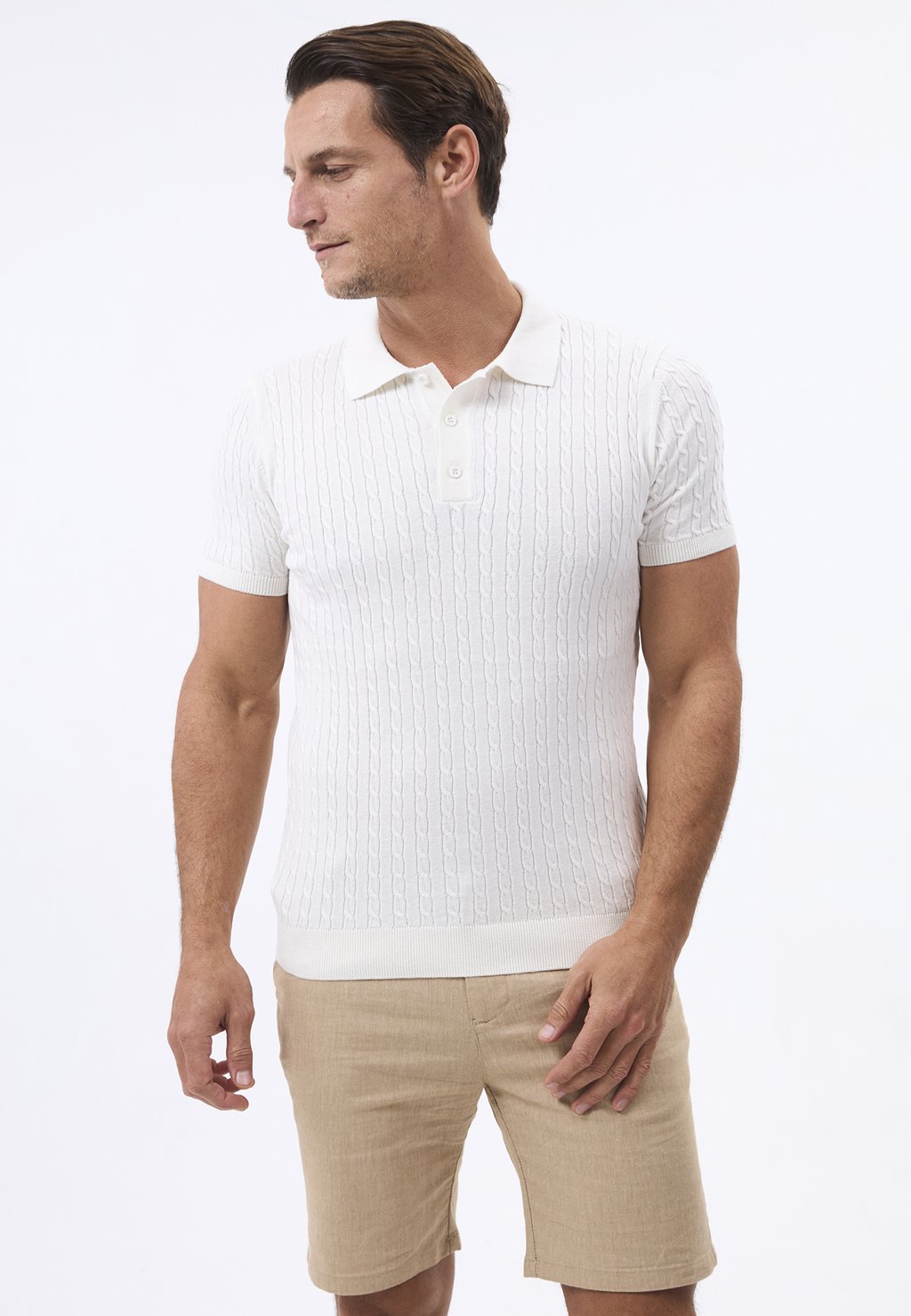 

Рубашка поло SHORT SLEEVE Felix Hardy, кремовый