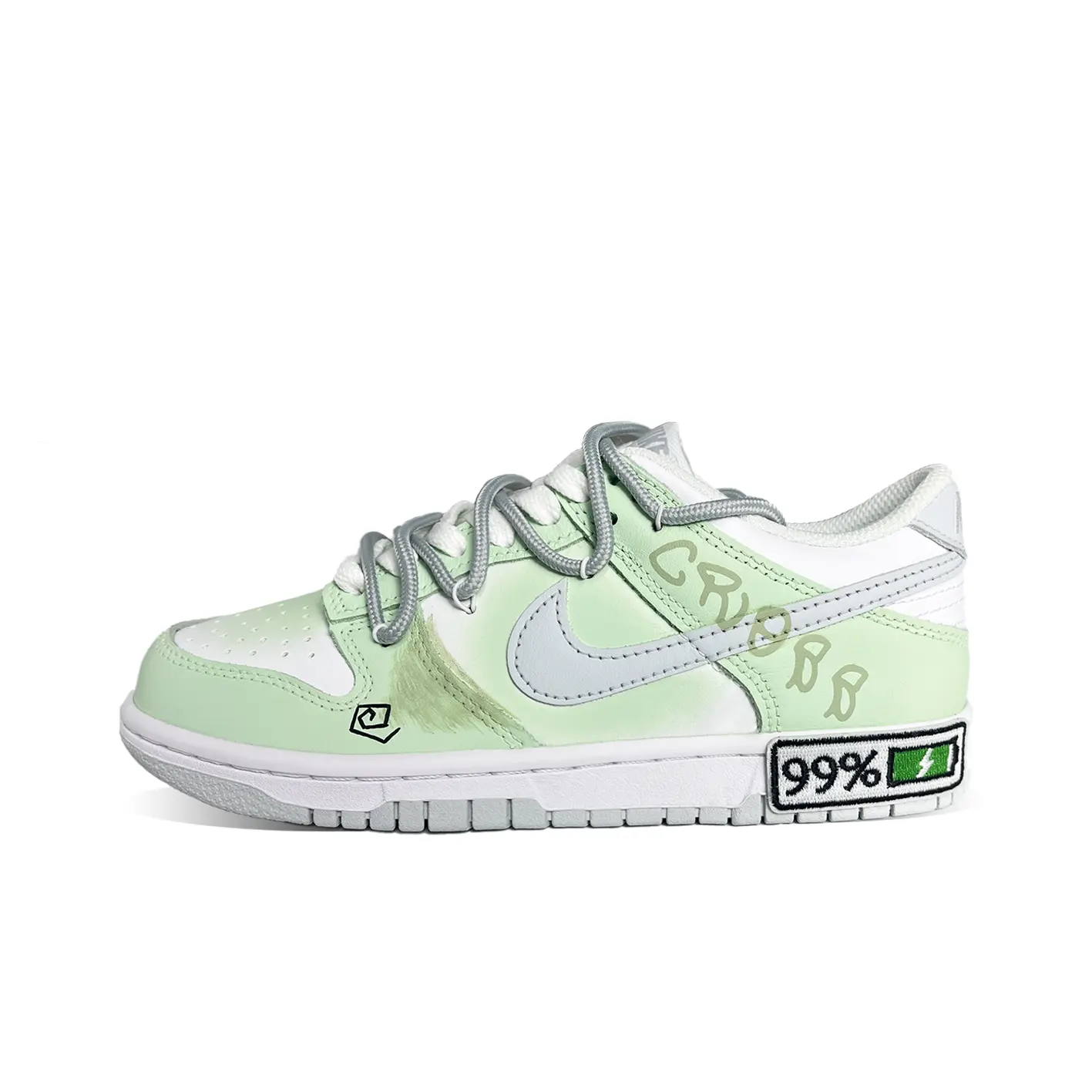 

Кроссовки Nike Dunk Skateboarding Shoes Men Low-top Green White, светло-зеленый