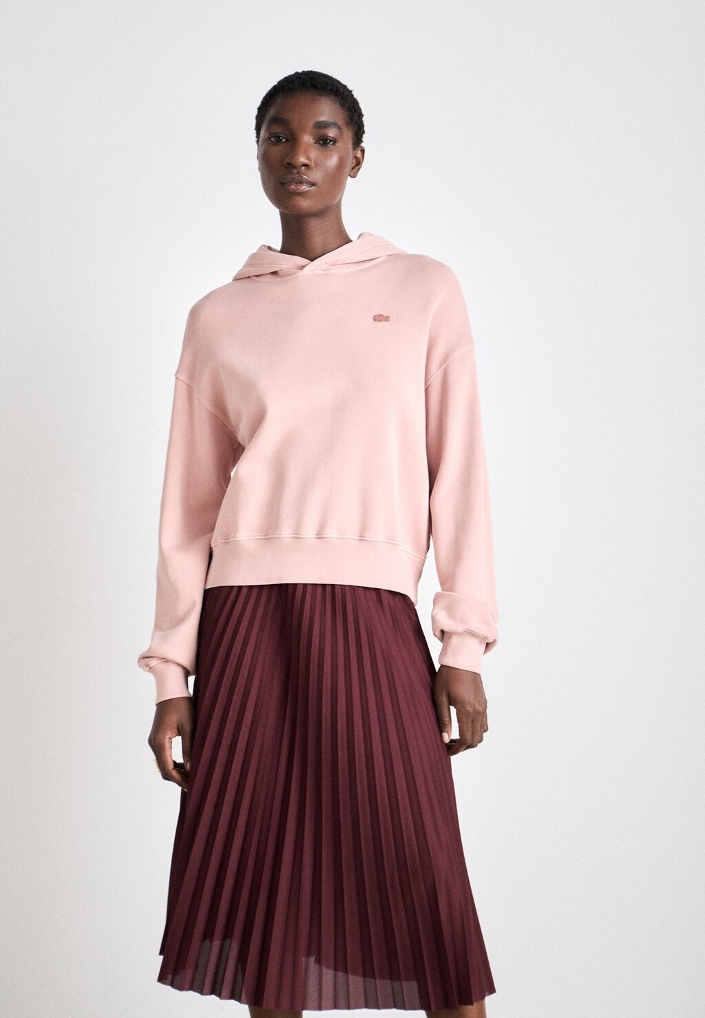 

Толстовка Lacoste, светло-красный