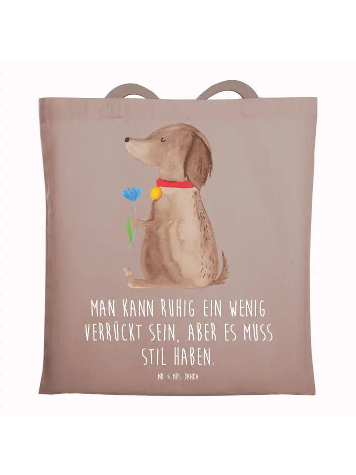 

Сумка для переноски Mr & Mrs Panda Hund Blume, пастельно-коричневый