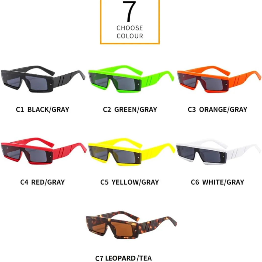 

Солнцезащитные очки для мужчин и женщин - защита UV400 - маленькая оправа, линзы конфетных цветов, для занятий спортом на открытом воздухе и вождения DSVIGF, 04