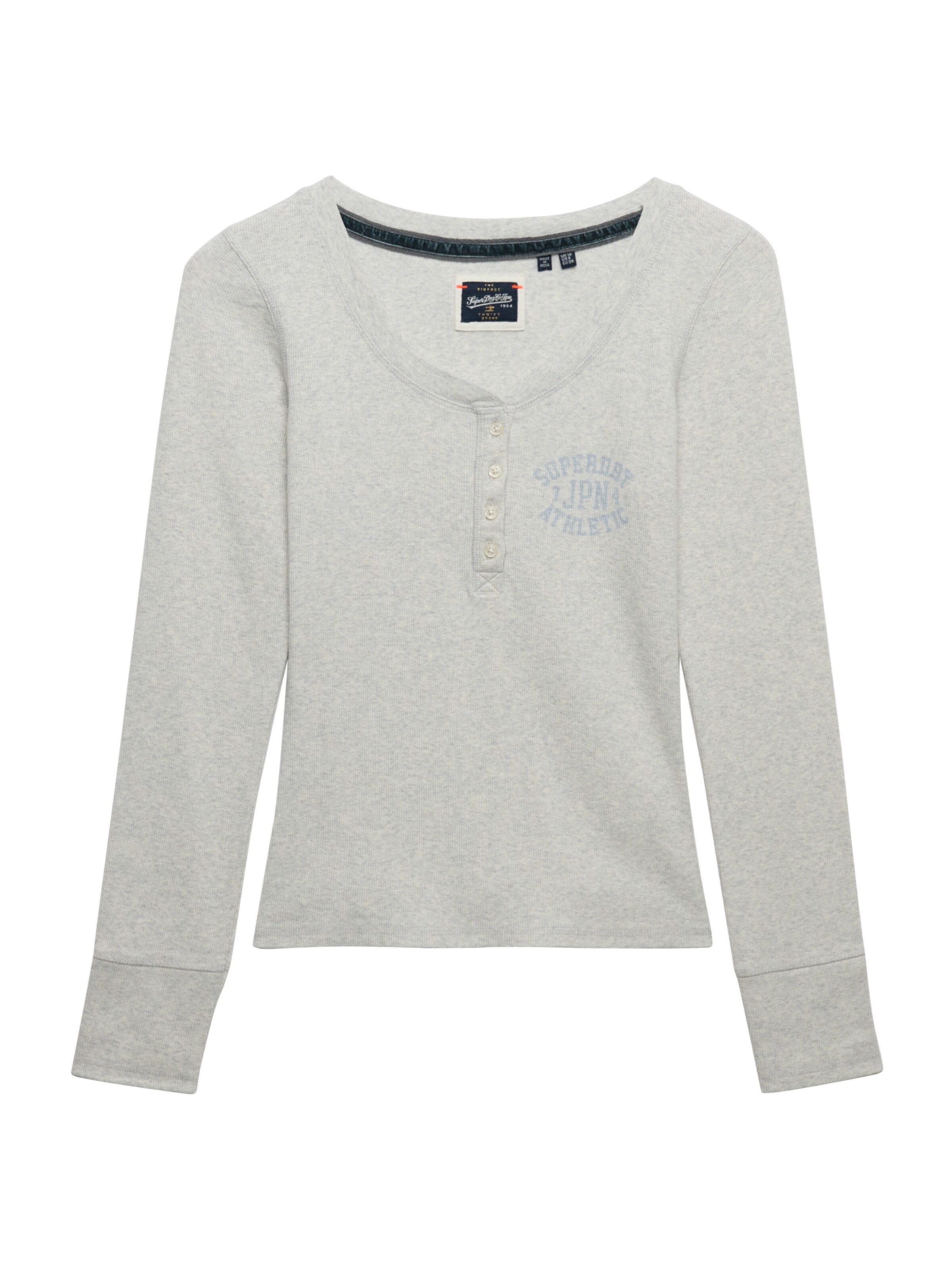 

Superdry & Co Лонгслив 'Athletic' в крапчатом сером цвете