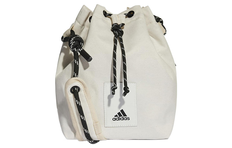 

Adidas Хлопковая сумка-ведро через плечо унисекс экрю