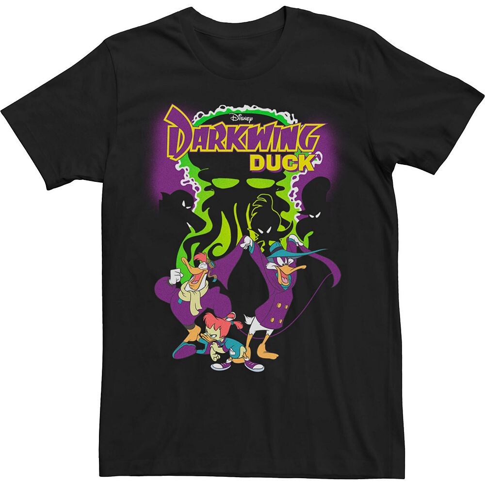 

Мужская футболка с плакатом Darkwing Duck Dangerous Licensed Character, черный