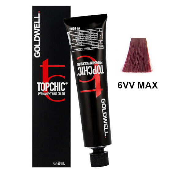 

Стойкая краска для волос 6вв макс ярко-фиолетовый Goldwell Topchic, 60 мл