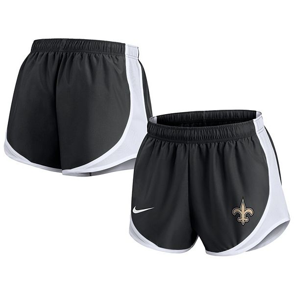

Женские черные шорты New Orleans Saints Tempo Nike