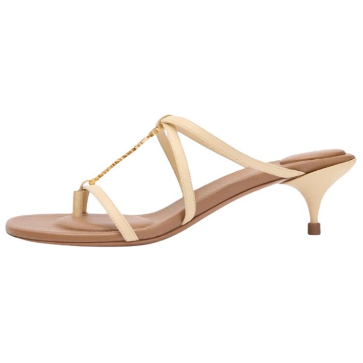 

Боссоножки Jacquemus Les Sandales Pralu, бежевый