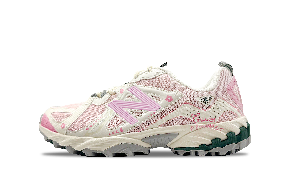 New Balance Износостойкие низкие походные ботинки 610T унисекс, розовые и белые