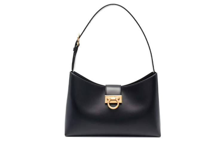 

Сумка через плечо из кожи Trifolio от FERRAGAMO женская черная