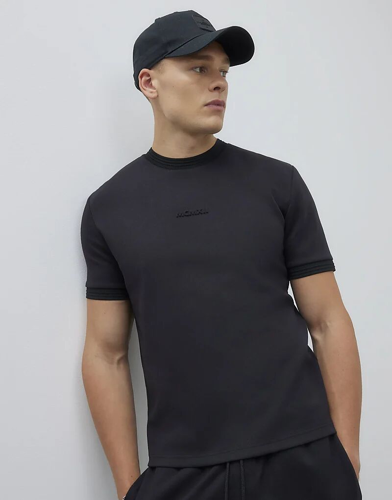 

Футболка River Island Slim fit с тиснением mcmxi черного цвета