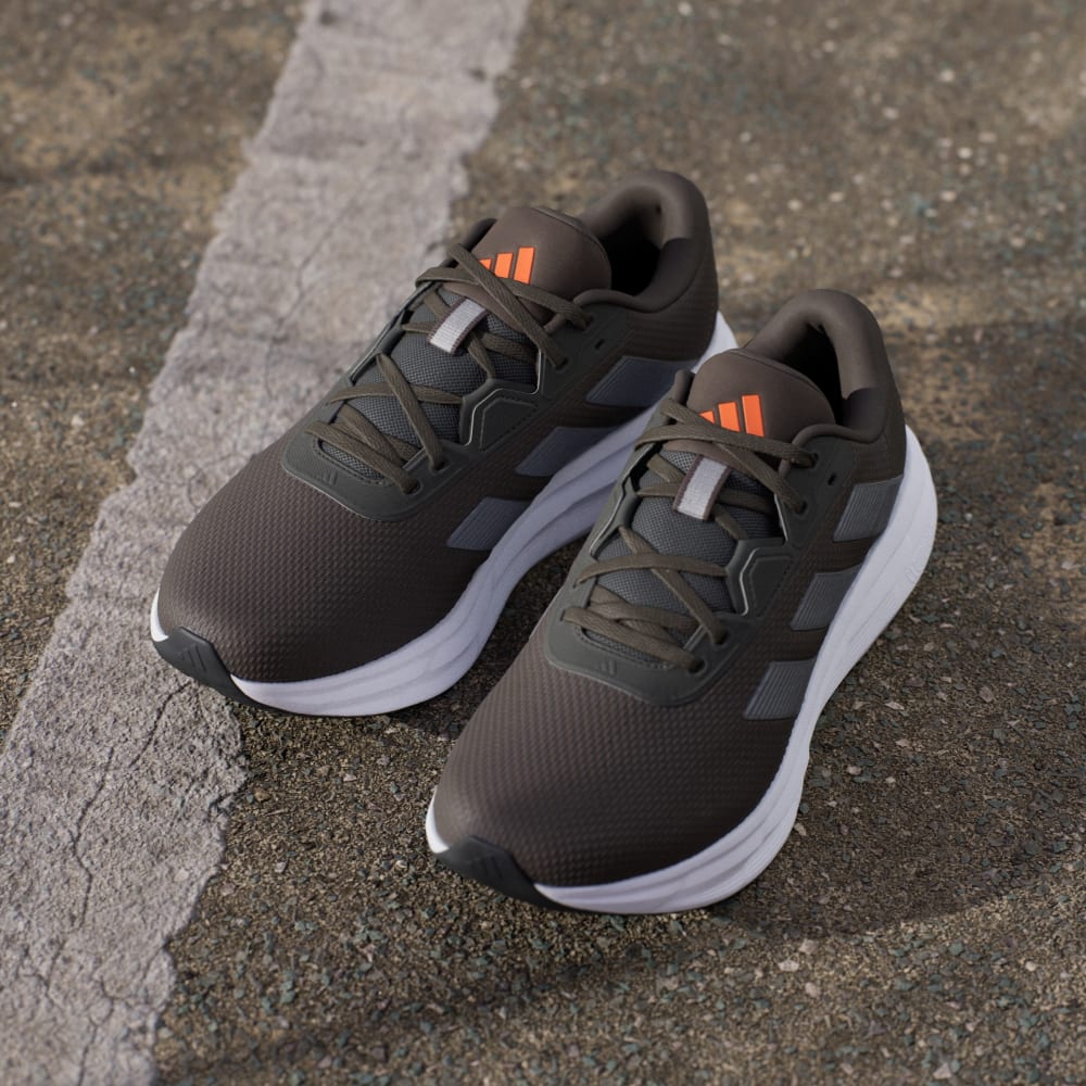 Кроссовки Adidas Galaxy 7 Running Shoes, цвет Shadow Olive/Iron Metallic/Cloud White — фото 4