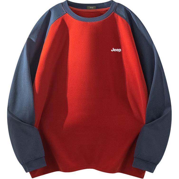 

Свитшот Unisex Crew Neck Moderate Regular Jeep, burgundy