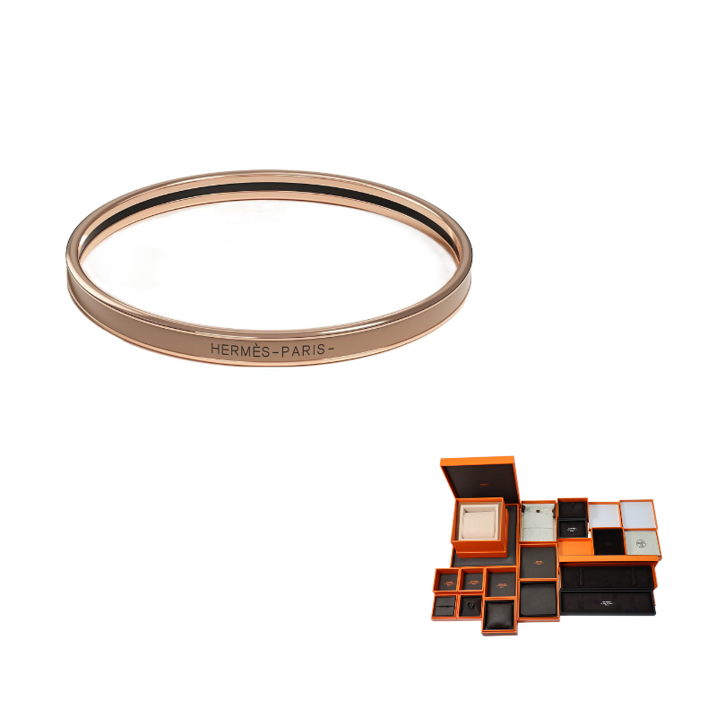 

HERMES Браслеты Uni Rose Gold Plated для женщин, цвет chestnut brown