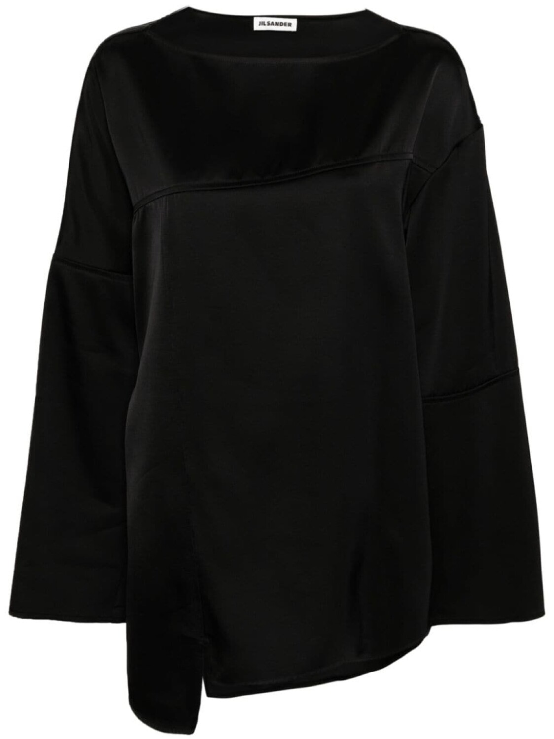 

Jil Sander рубашка со вставками и длинными рукавами, черный