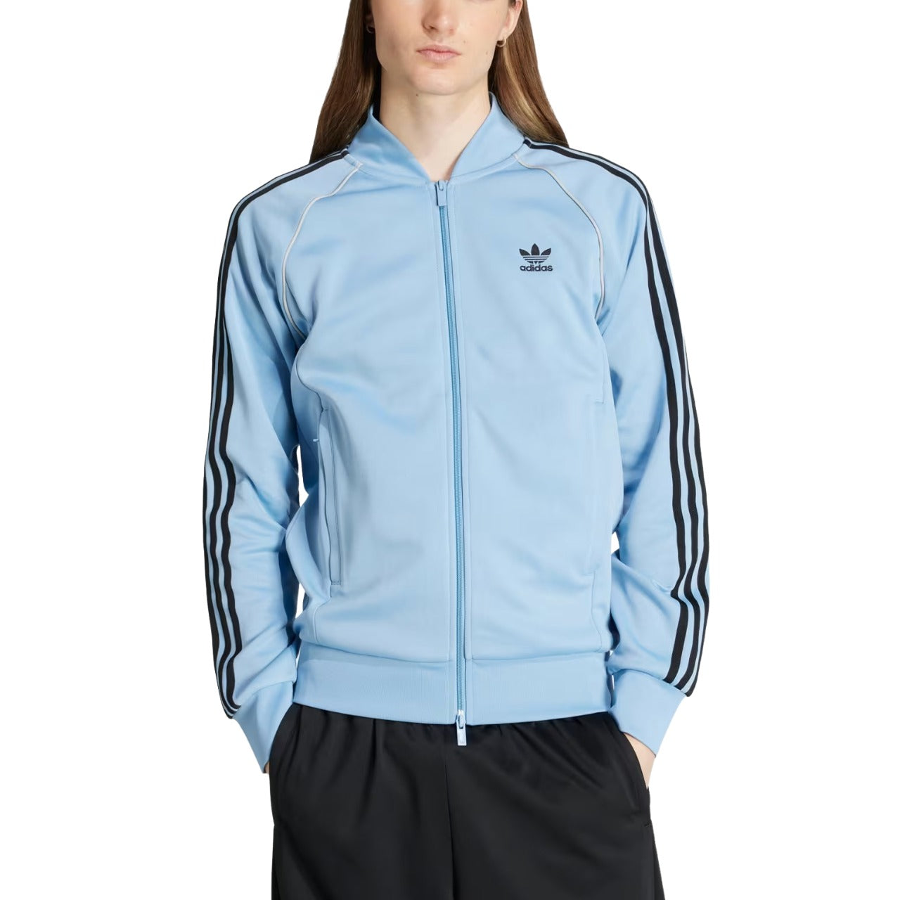 Спортивная куртка Adidas Adicolor Classics Superstar 'Ash Blue White' — фото 2