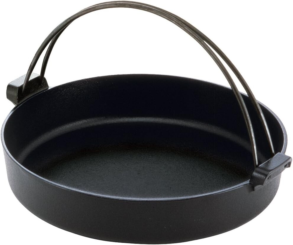 

Ikenaga Iron Works 12121 Кастрюля сукияки, совместимая с индукционной индукцией, сделано в Японии, железная жаровня, добавка железа, 9,4 дюйма (24 см), кастрюля Bond Sukiyaki
