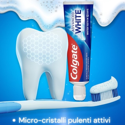 Зубная паста Advance White 75 мл Отбеливающая паста с активными микроэлементами Colgate — фото 3