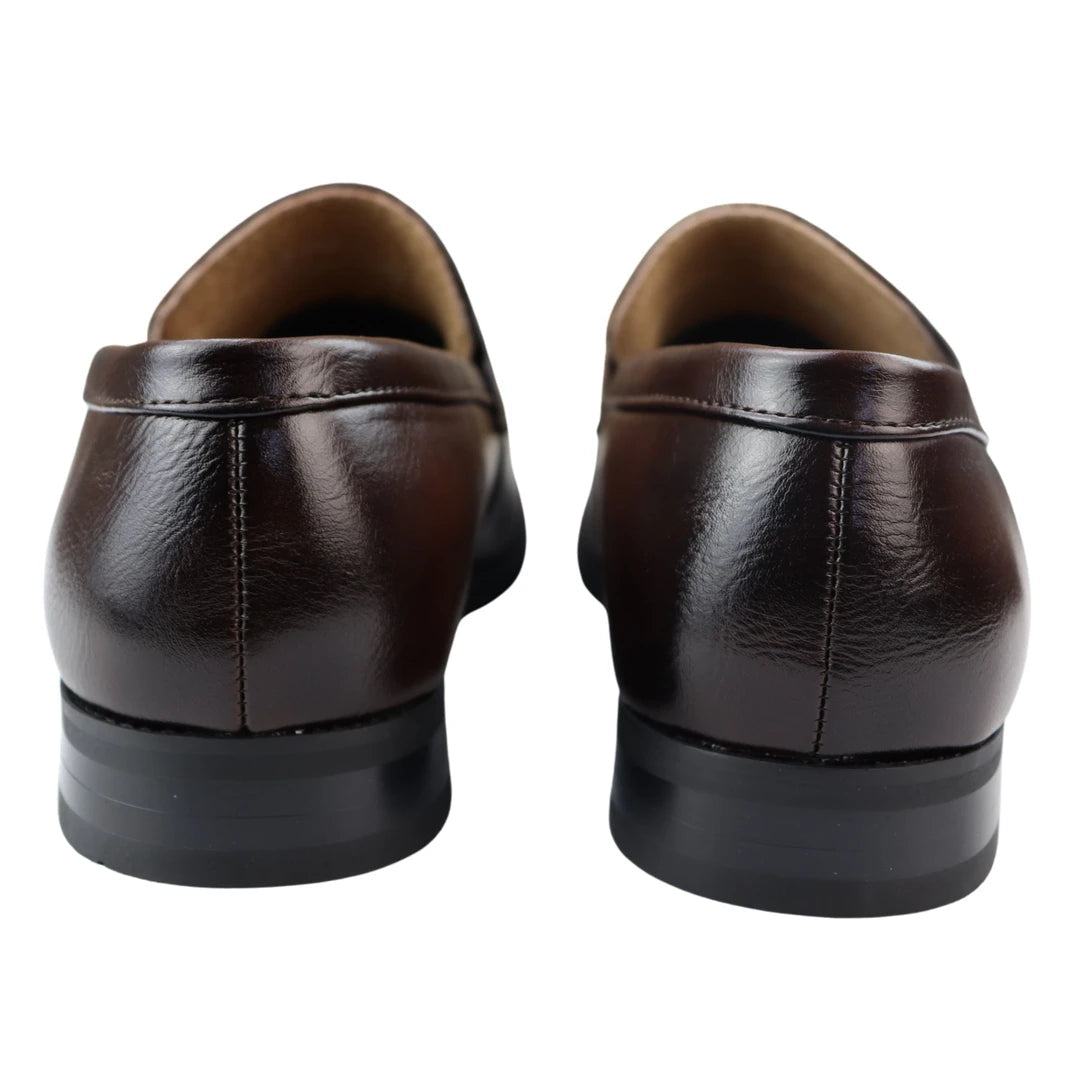 Мокасины Loafers из кожи на подкладке, удобные слипоны для делового образа TruClothing — фото 2