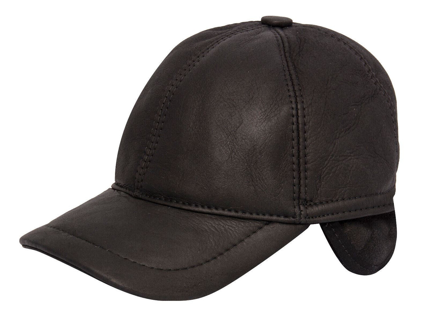 

Бейсболка из овчины Infinity Leather, черный