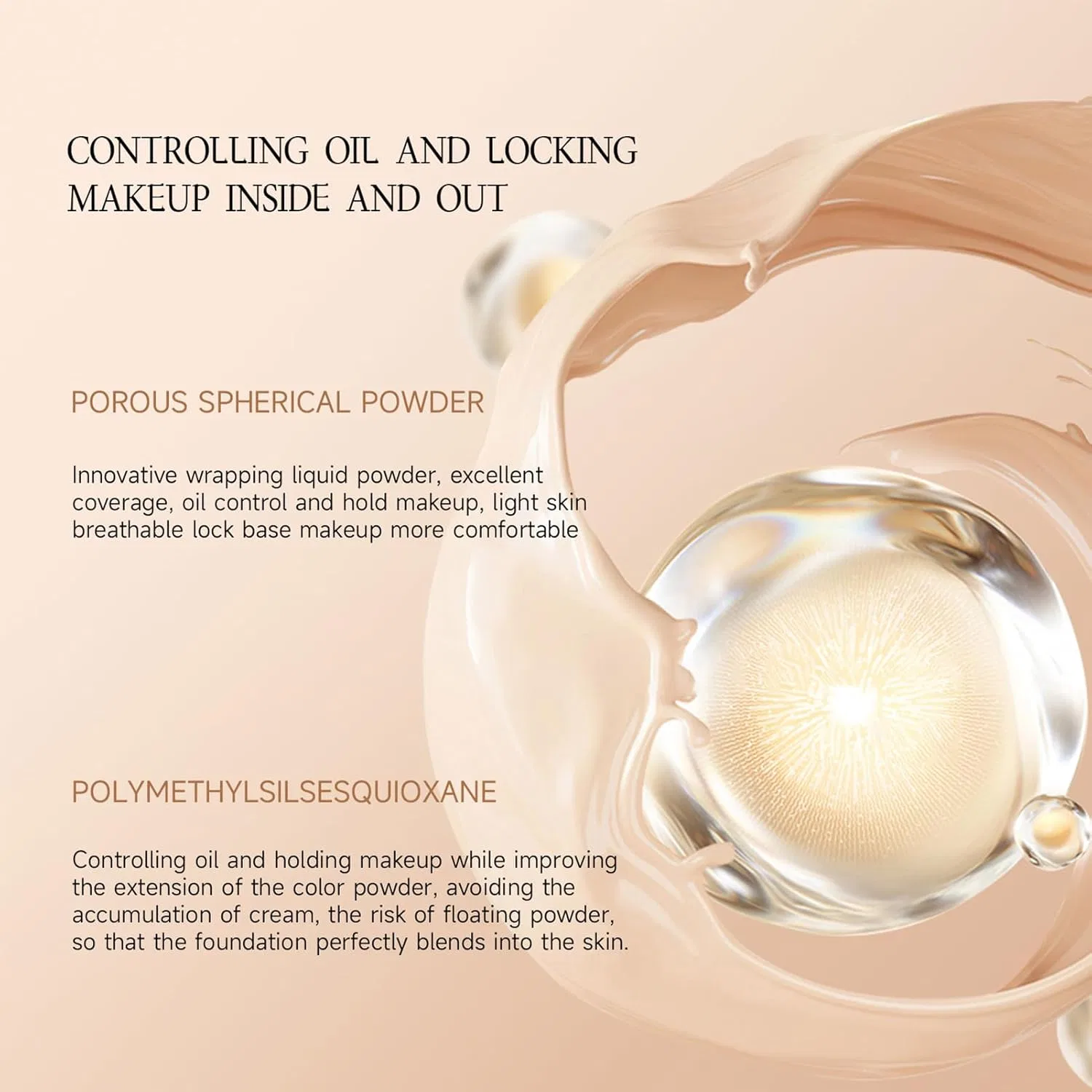 Тональный крем матовый Liquid Full Coverage Foundation 30 мл — фото 4