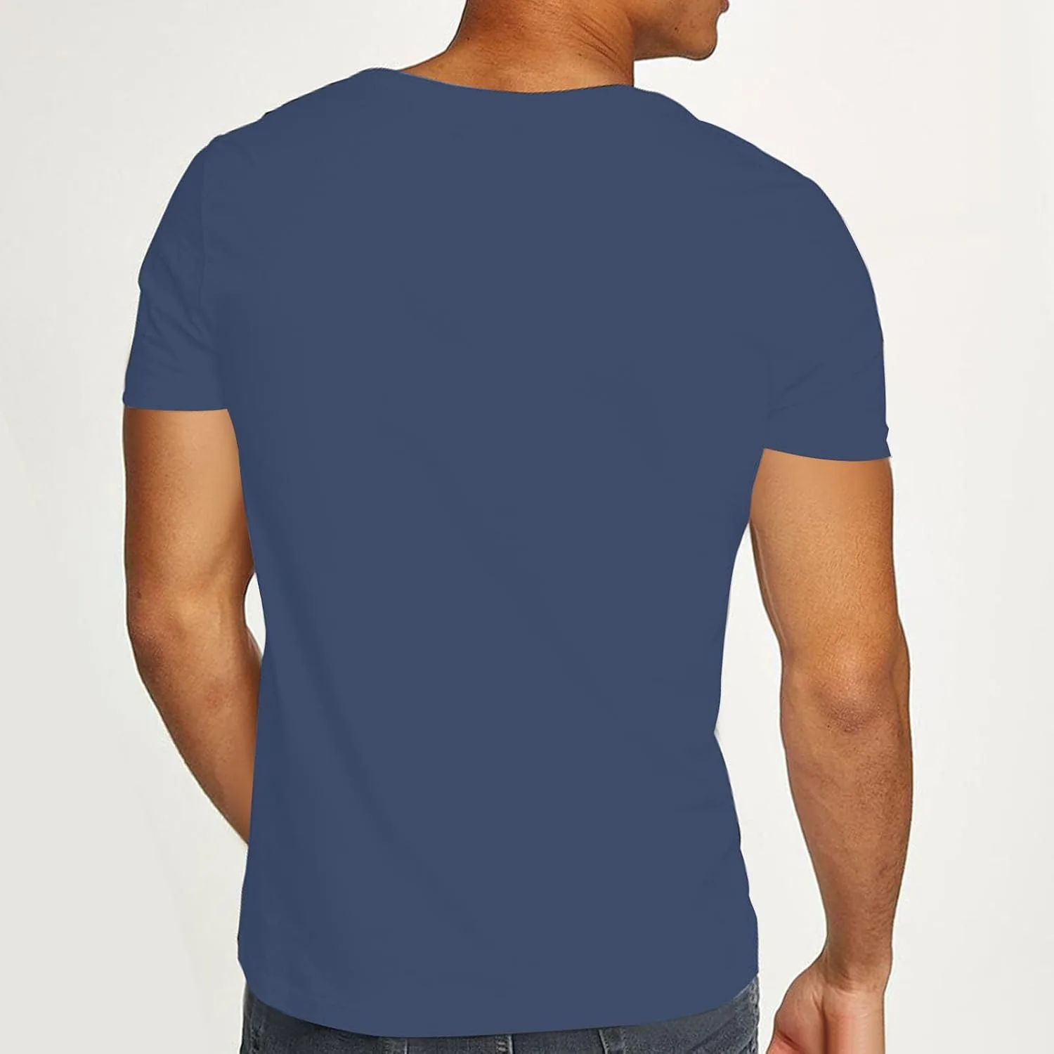 Мужская майка V-Neck Slim Fit Stretch для тренировок — фото 4