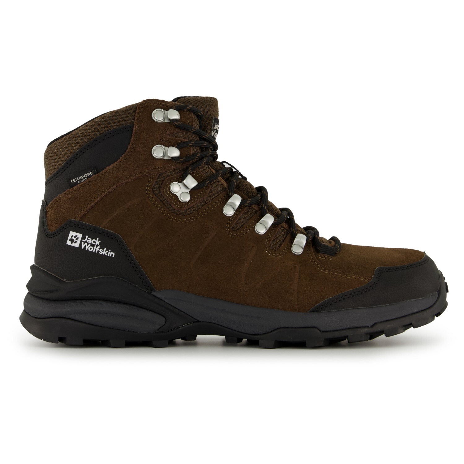 

Ботинки для прогулки Jack Wolfskin Refugio Texapore Mid, цвет Brown/Phantom