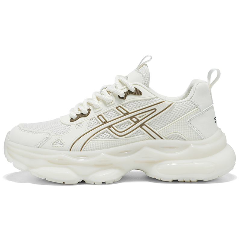 

Мужские кроссовки с амортизацией, износостойкие, дышащие, увеличивающие рост Colorful Creations, Ecru