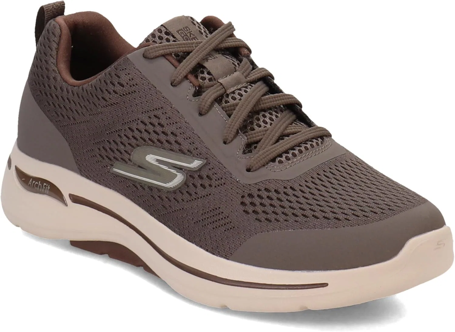 Skechers Herren Gowalk Arch Fit - Спортивные кроссовки для тренировок и ходьбы с воздухопроницаемой пеной, Taupe — фото 2