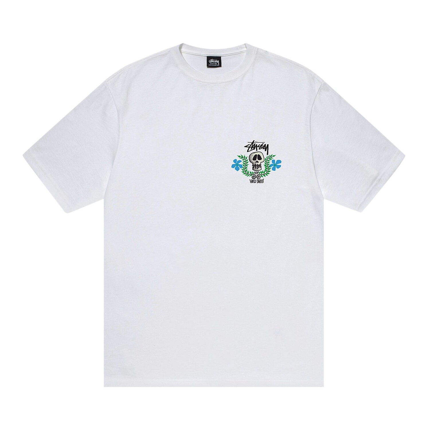 

Футболка Stussy Skull Crest, белая, Белый, Футболка Stussy Skull Crest, белая