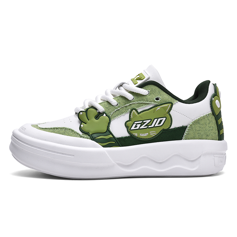

Cuzzi Антискользящие износостойкие низкие скейтерские кроссовки Green Cat мужские и женские, цвет Green Cat (Men's and Women's)