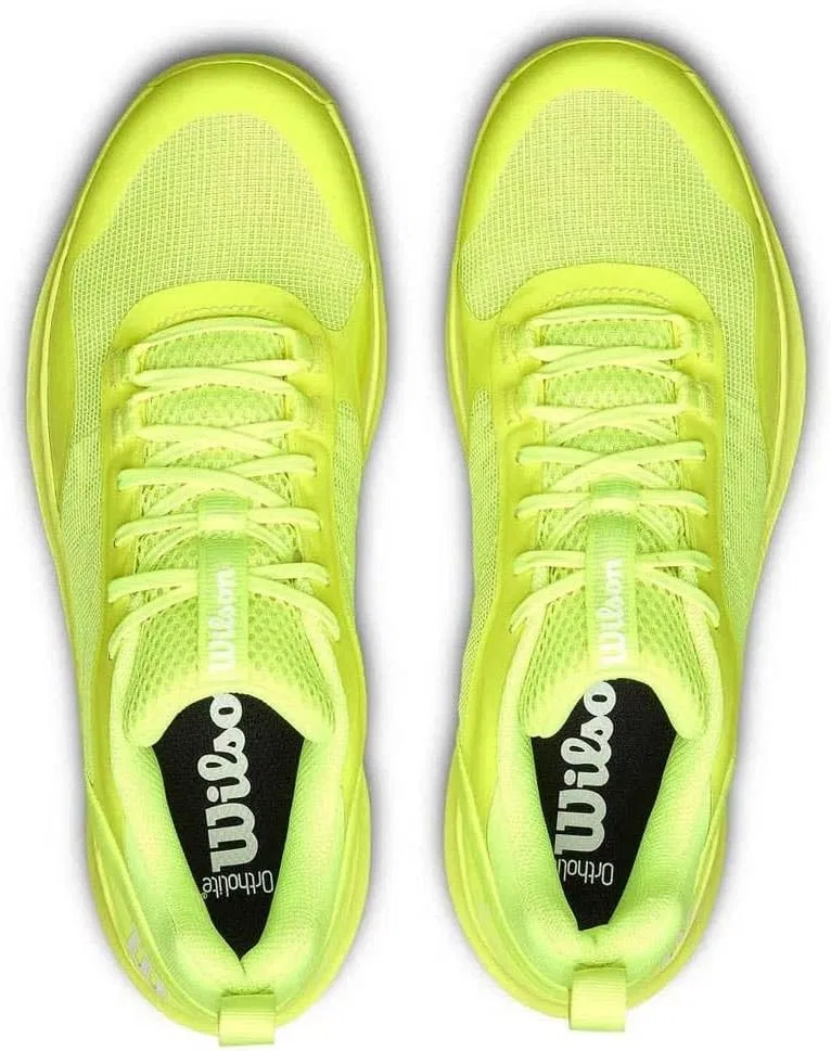 Мужские кроссовки для падел Wilson Hurakn Pro V2 Safety Yellow/White — фото 2