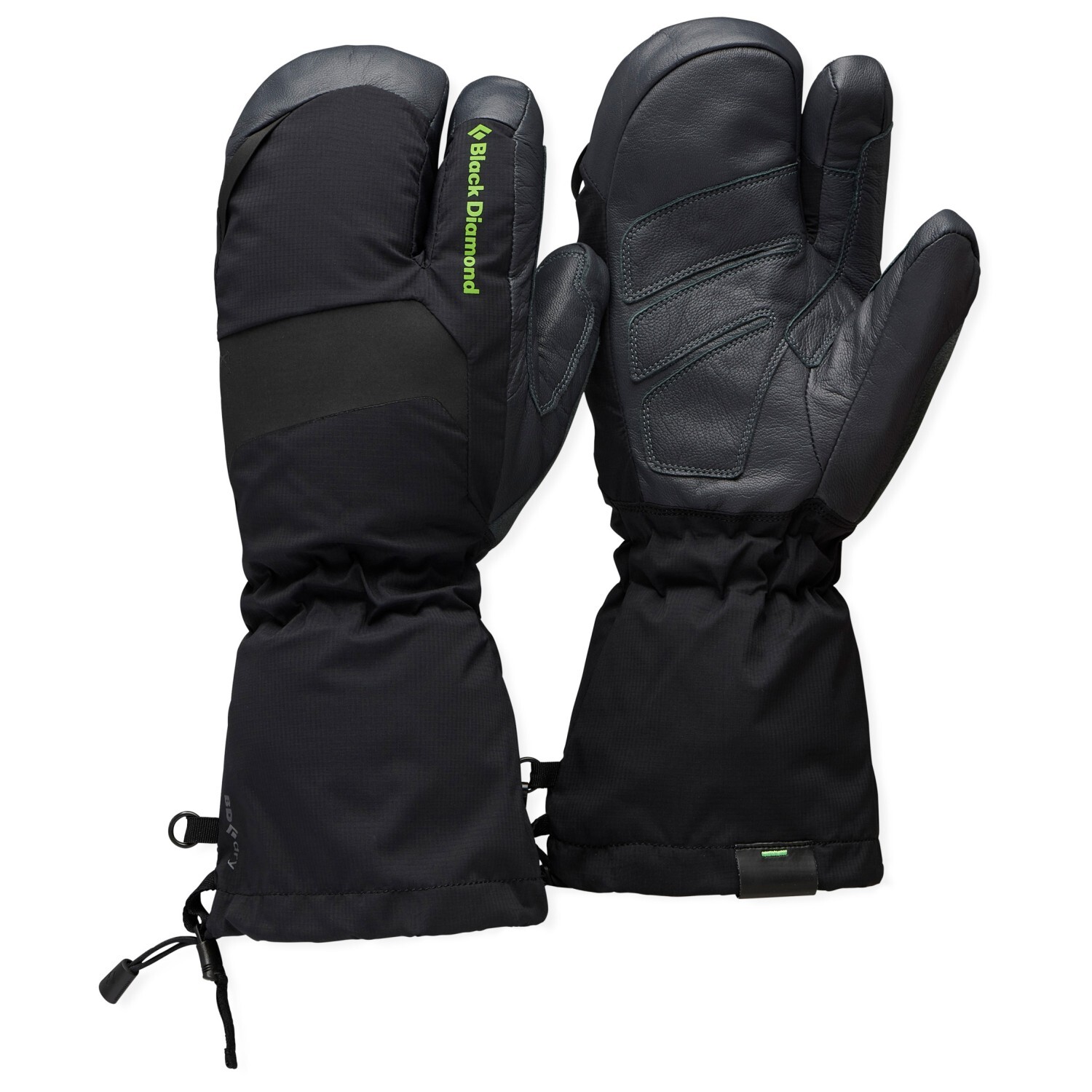 

Перчатки Black Diamond Alpine 3-Finger Mitts, цвет Black/Carbon