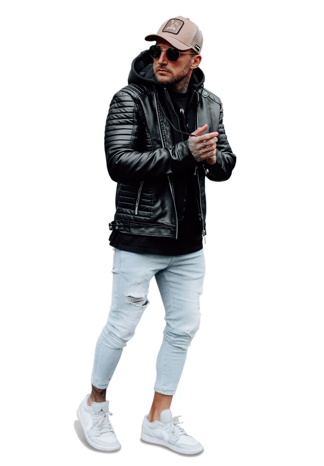 

Кожаная куртка behype Kunstleder Jacke MJGLENDALE, черный