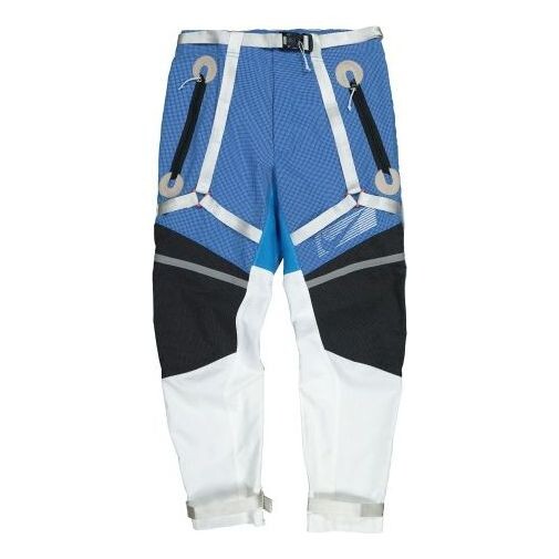 

Брюки ispa series splicing mesh colorblock long pants 'blue' Nike, синий