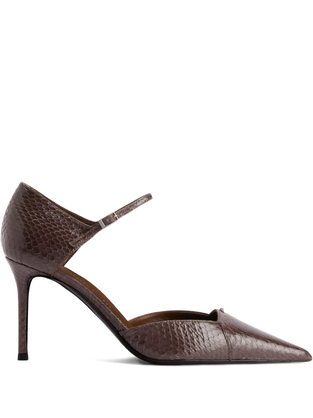 Туфли D'Orsay Raquel на каблуке 85 мм Giuseppe Zanotti, коричневый
