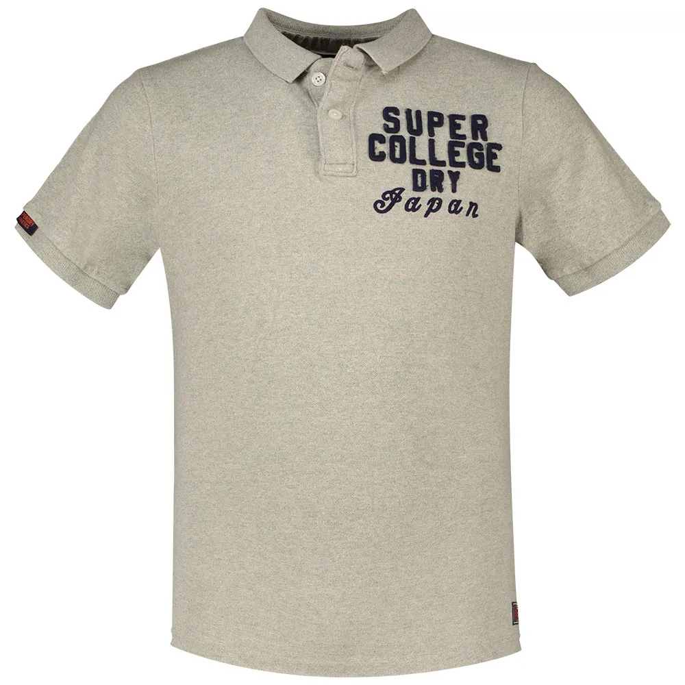 

Поло с коротким рукавом Superdry Vintage Athletic, бежевый