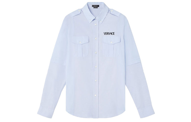 

Рубашка мужская VERSACE, Blue Patchwork