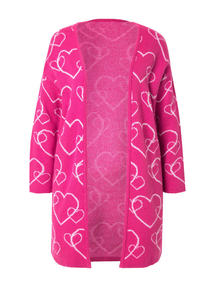 

Спортивная куртка MIAMODA Strickjacke, цвет hibiskuspink