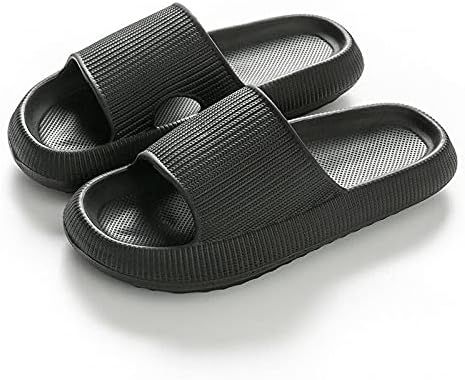 

Мужские и женские комфортные сандалии Toson с двойной пряжкой, регулируемые, плоские, EVA, шлепанцы, черный