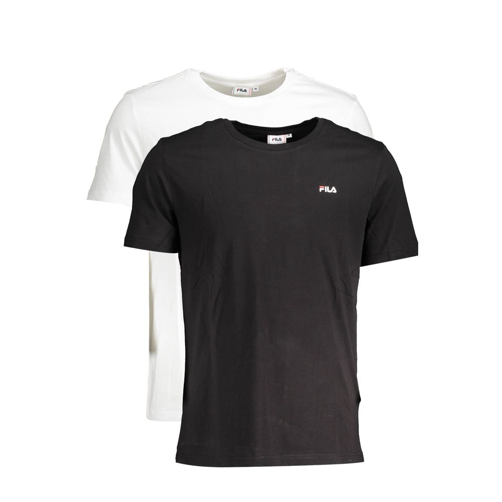 

Белая хлопковая женская футболка Fila