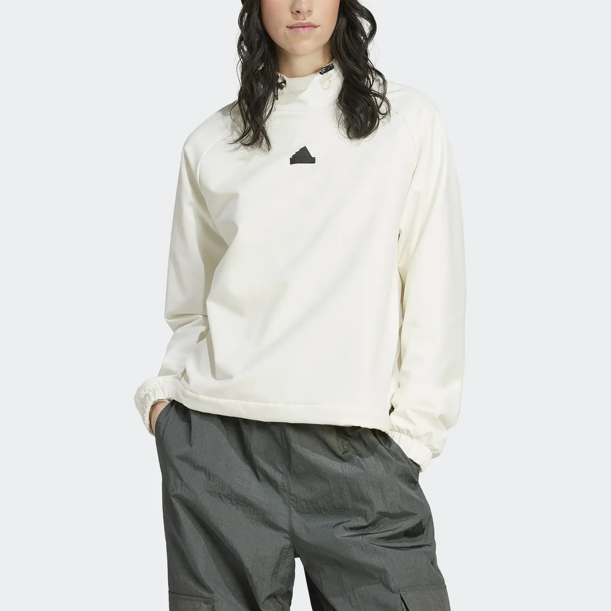 

Толстовка Adidas Sportswear с капюшоном "W C ESC Q1 HD", кремовый