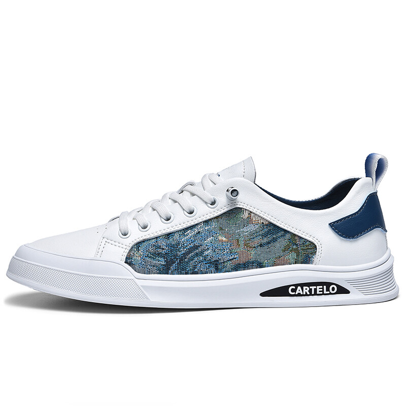 

Кроссовки CARTELO/Catilla crocodile Skateboarding Shoes Men Low-top, белый/синий