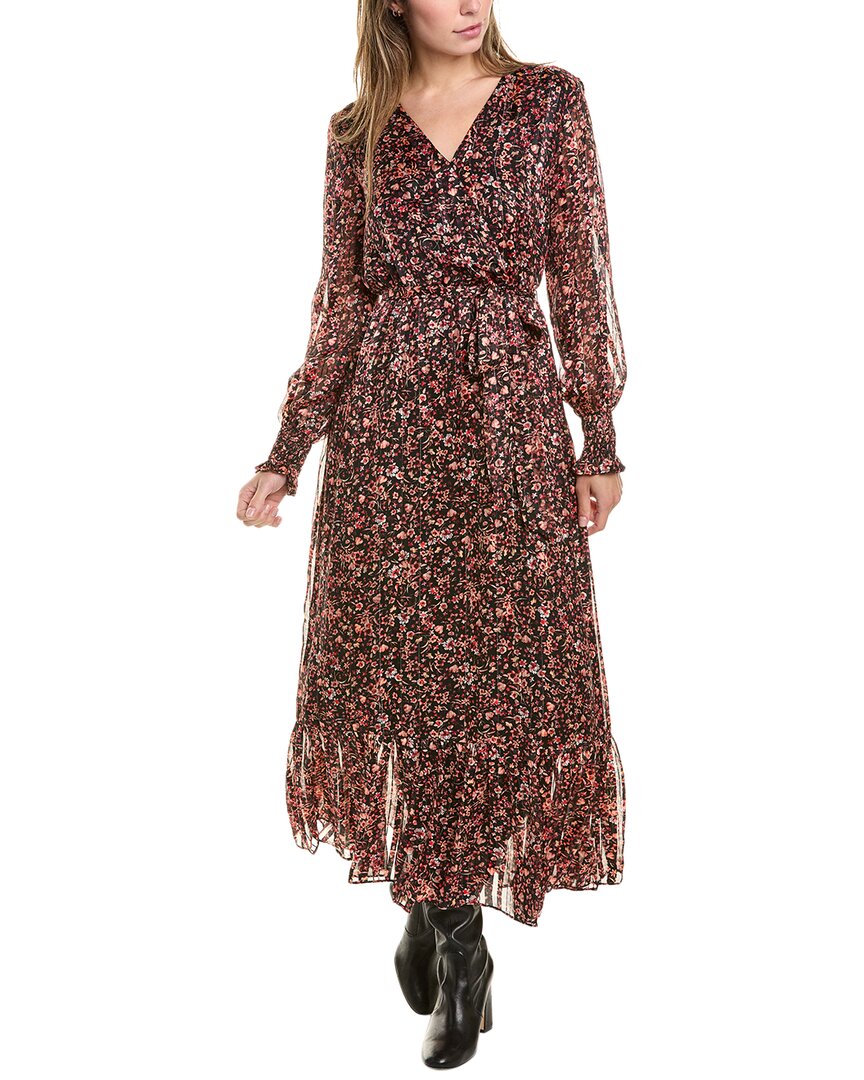 

Платье макси с перекрещивающимися рукавами Vince Camuto, черный