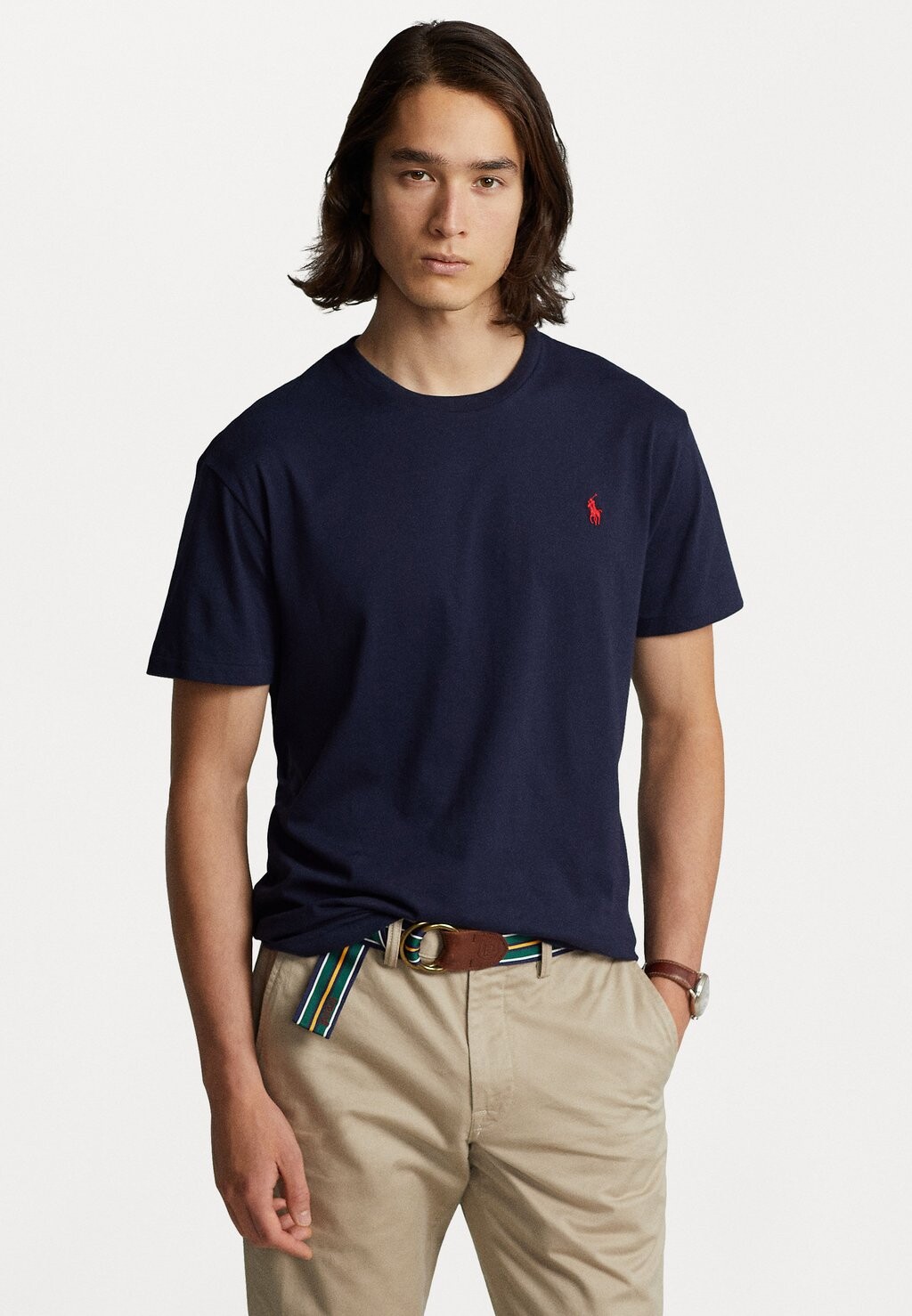 

Базовая футболка CUSTOM SLIM FIT Polo Ralph Lauren, темно-синий