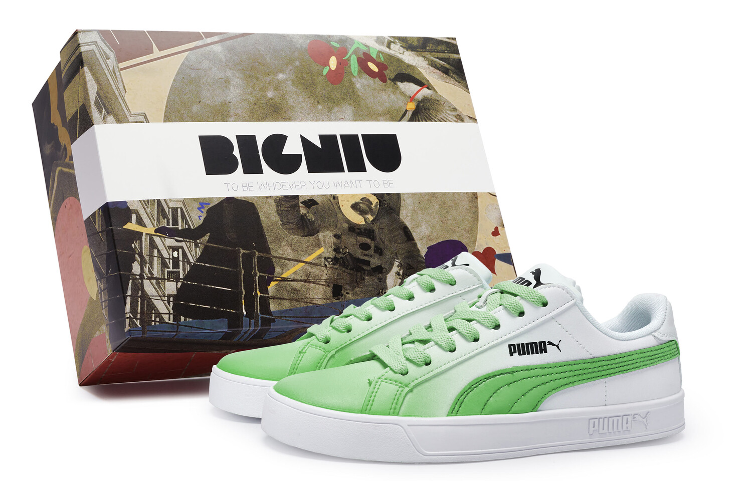 

Кроссовки Puma Smash Vulc Skateboarding Shoes Unisex Low-top Green, зеленый