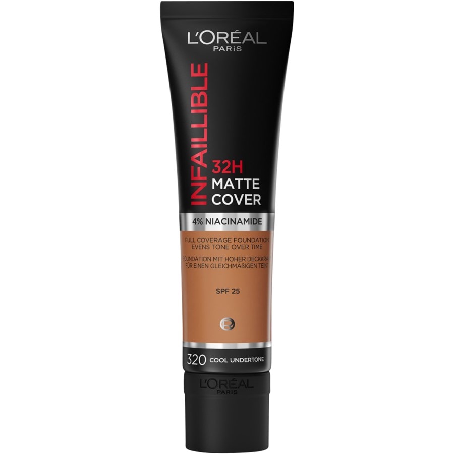 

Тональная основа L’Oréal Paris Infaillible 32H Matte Cover, 320 Cool Undertone / 30 ml