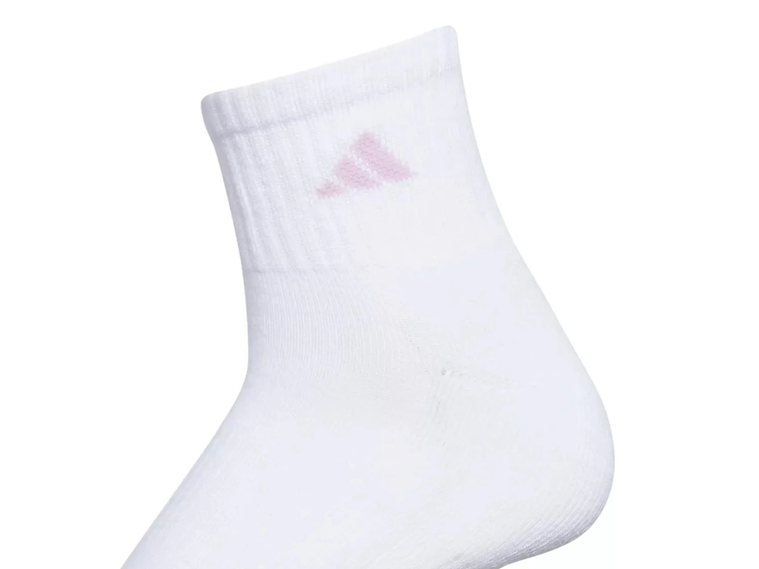 Носки женские Adidas Athletic Cushioned длиной до щиколотки - 6 шт., белые — фото 2